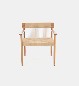Amond Teak Wood Loom Lounge Chair
