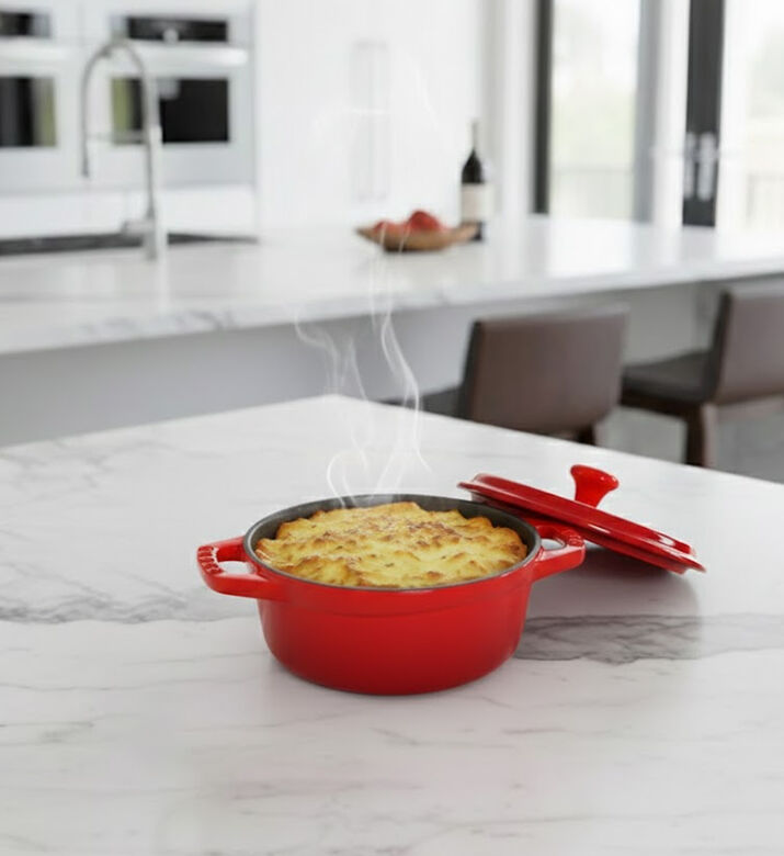 Staub Mini Oval Cocotte Pot, Red, 11-cm, Packshot View