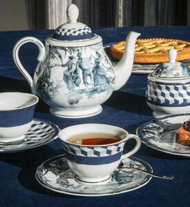 Baci Milano Versailles Porcelain Sugar Bowl, Packshot View