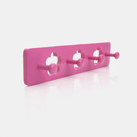 Flower Cut-out 3 Hooks Coat Hanger