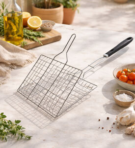 Vaggan Chrome Hamburger Grill, Packshot View