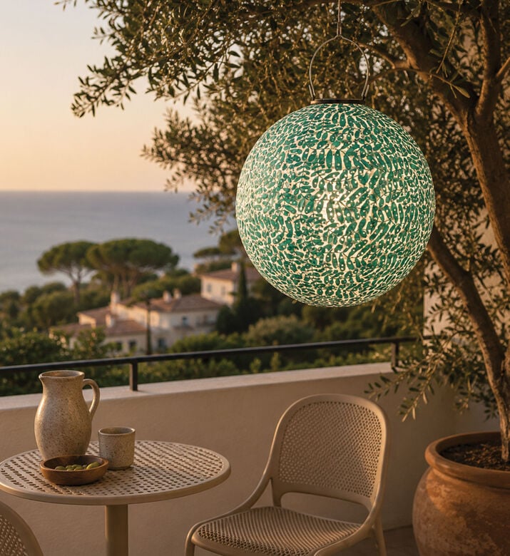 Home Deco and More Solar Ball Lantern 40 Cm, Green, Packshot View