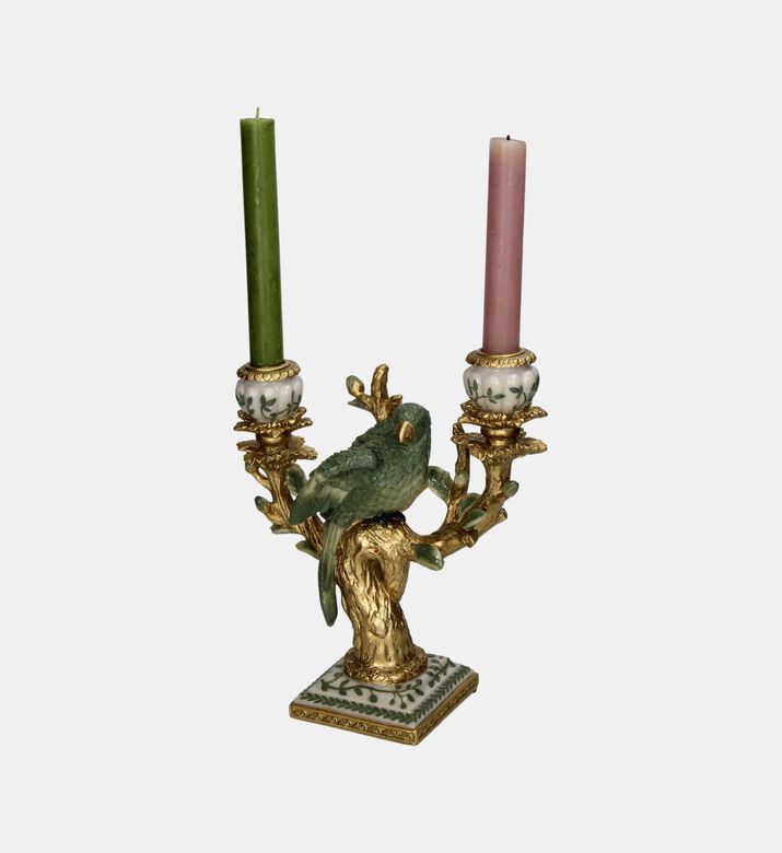 Parrot-inspired Candle Stick - 23 X10x 25.5 Cm
