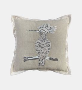 Home Deco and More Crest Embroidered Bead Cushion, Packshot View