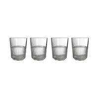 Striped Sdhort Drinking Glasses 4-piece Set