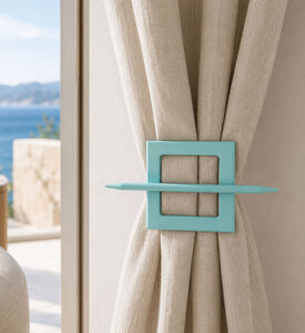 Golfino Wood Square Tie-back, Packshot View