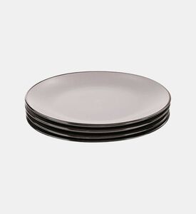 Happy Stoneware Dinner Plate 4-piece Set