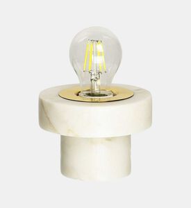 Home Deco and More Marble Round Table Lamp, Packshot View