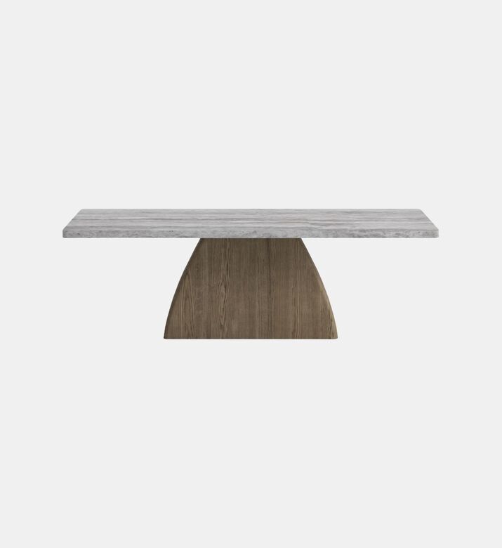 Home Deco and More Wood Base Rectangle Dining Table, Packshot View