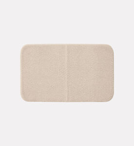 Home Deco and More Rectangular Bathroom Mat, White, Packshot View