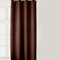 Obscur Solid Round Eyelet Curtain