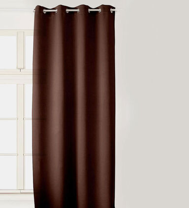 Obscur Solid Round Eyelet Curtain