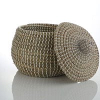 Seagrass Lidded Basket