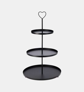 Home Deco and More Three-tiers Heart Serving Tray, Packshot View