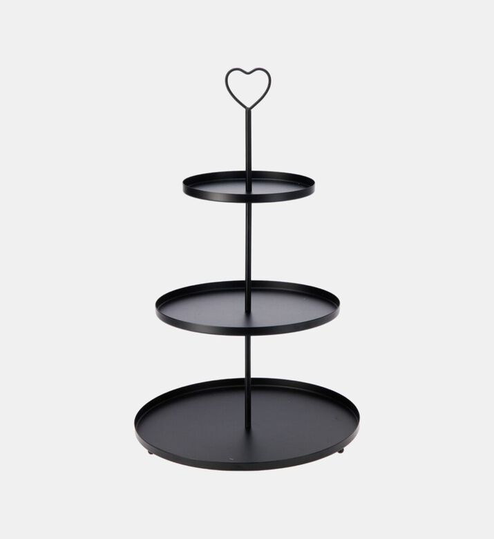 Home Deco and More Three-tiers Heart Serving Tray, Packshot View