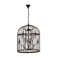 Crystal 8-light Cage Chandelier