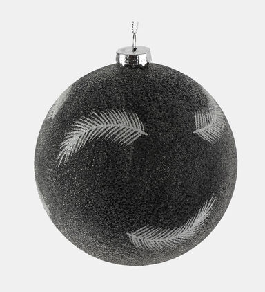 Snowy Glass Leaves Ball