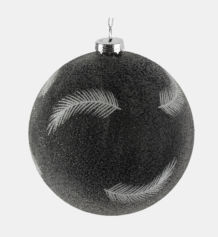 Snowy Glass Leaves Ball