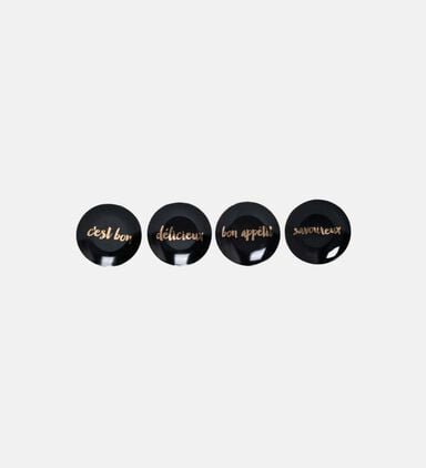 Suiree Noire 4-piece Plates Set