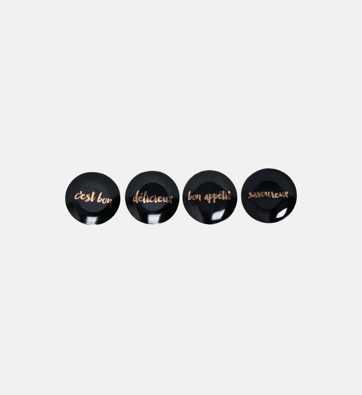 Suiree Noire 4-piece Plates Set