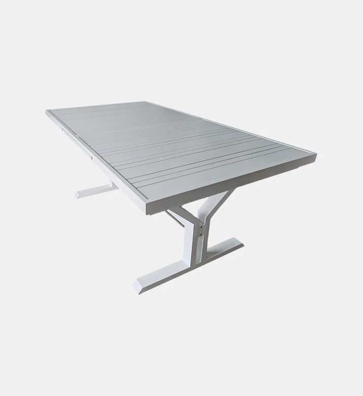 Home Deco and More Tiffany Extendable Dining Table, White, Packshot View
