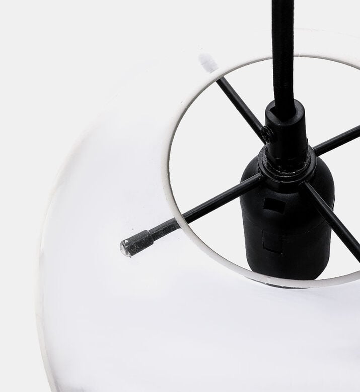 Home Deco and More Pendant Lamp Clear Glass Ball Three Pins, Packshot View