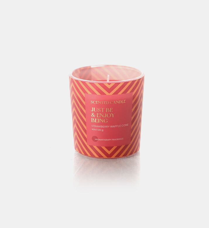 Strawberry Waffle Scented Candle-in-glass