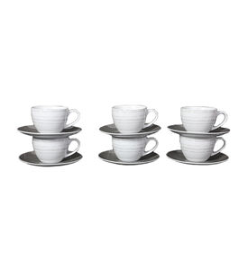 Grafik Porcelain Coffee 6-piece Set