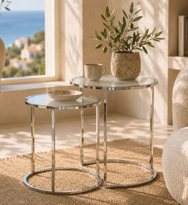Light and Living Duarte Nesting 2-piece Table Set, Packshot View
