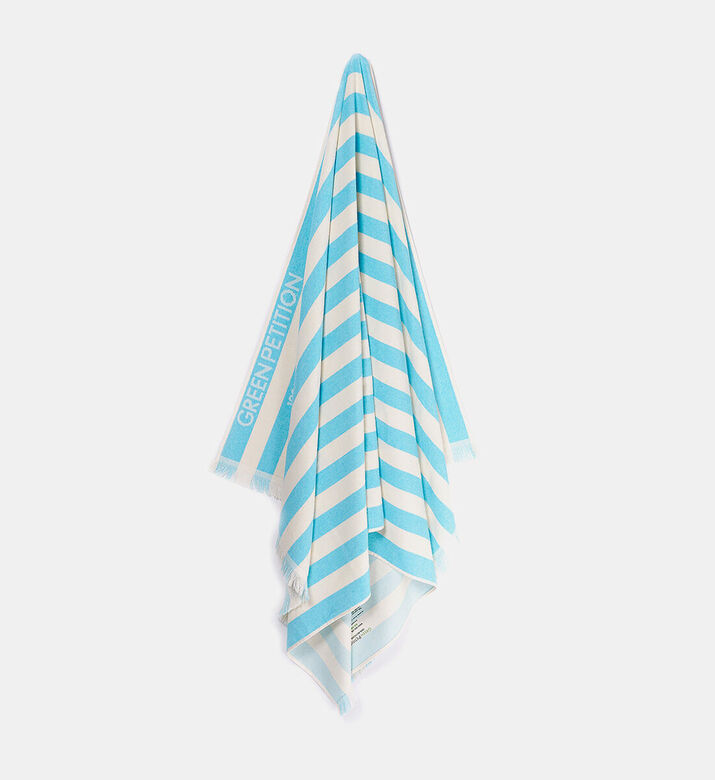 Green Petition Delmor Stripped Beach Towel, Blue, 100x180-cm, Packshot View
