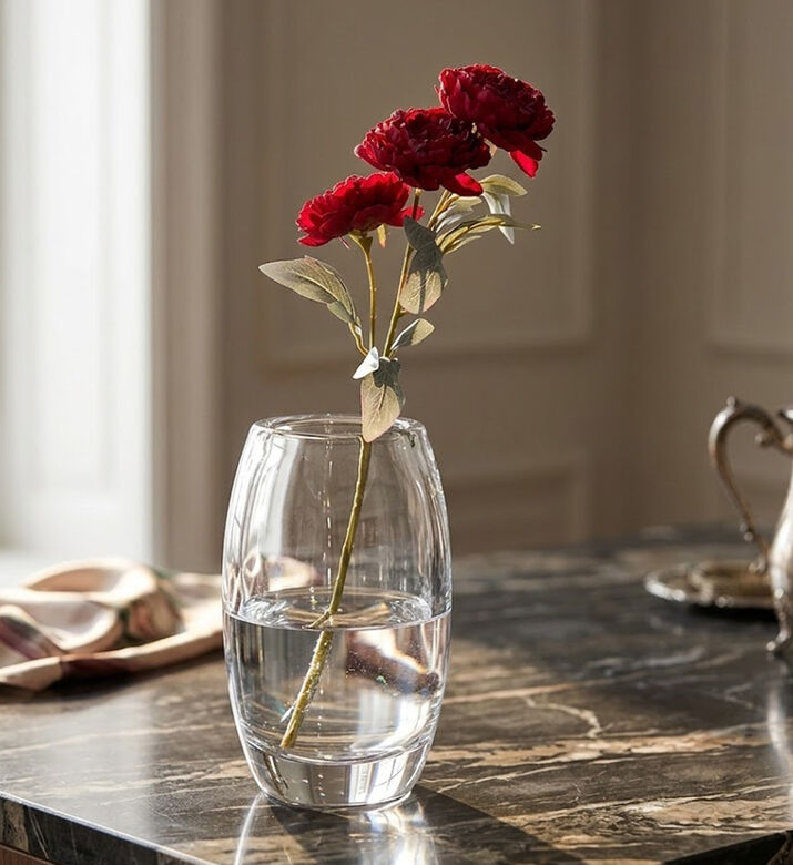 Home Deco and More Peony Artificial Flower, Red, Packshot View