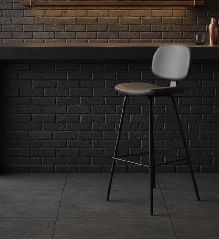Home Deco and More Nappo Metal Bar Chair, Dark-grey, Packshot View Home Deco and More Nappo Metal Bar Chair, Dark-grey, Packshot View
