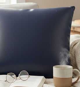 Home Deco and More Rexin Leather Square Cushion, Packshot View
