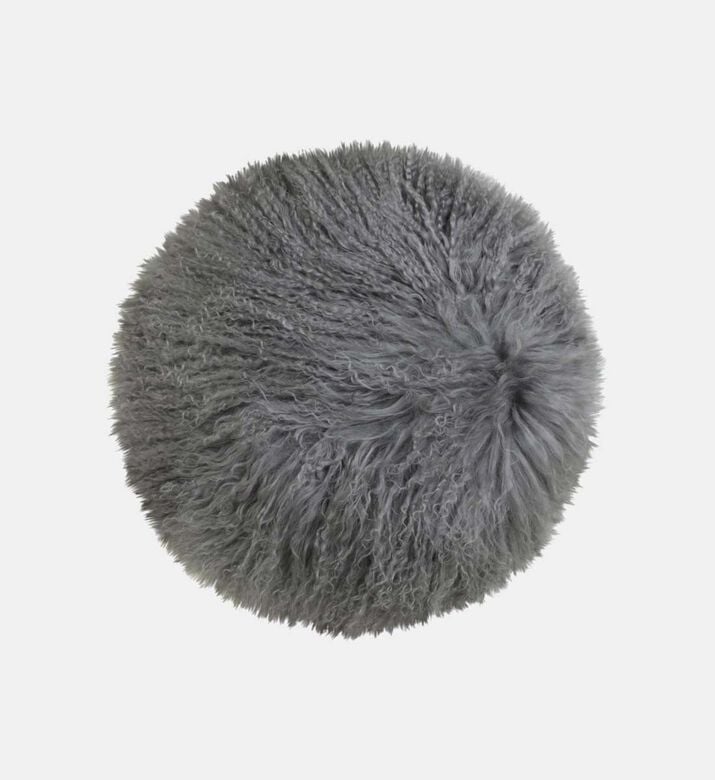 Light and Living Elvine Fabric Round Filled And Vaccumed Cushion Pendant, Grey, Packshot View Light and Living Elvine Fabric Round Filled And Vaccumed Cushion Pendant, Grey, Packshot View