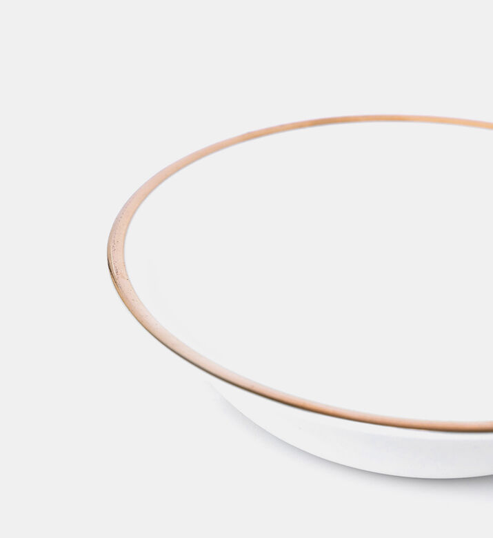Gold-rimmed Porcelain Breakfast Bowl