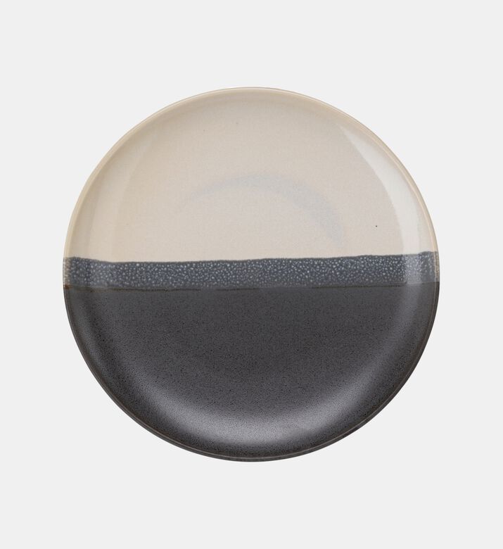 Stoneware Duo-tone Glazed Plate