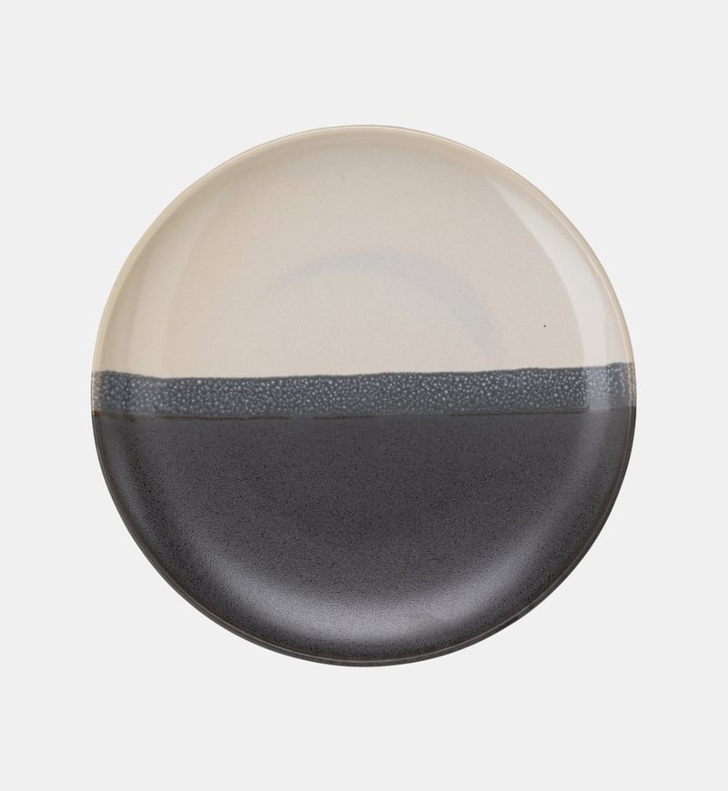 Stoneware Duo-tone Glazed Plate Stoneware Duo-tone Glazed Plate
