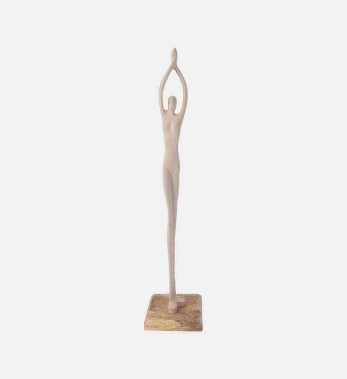 Mango Wood Standing Dancer Statue