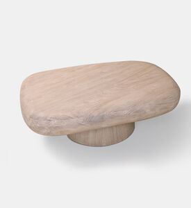 Home Deco and More Pebble Acacia Wood Coffee Table, Packshot View