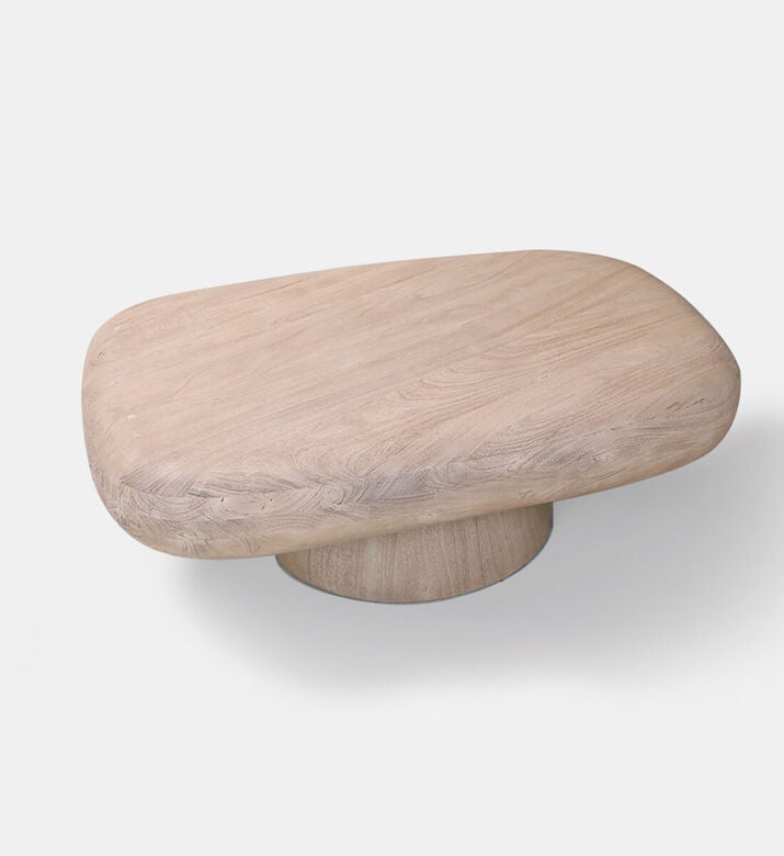 Home Deco and More Pebble Acacia Wood Coffee Table, Packshot View Home Deco and More Pebble Acacia Wood Coffee Table, Packshot View
