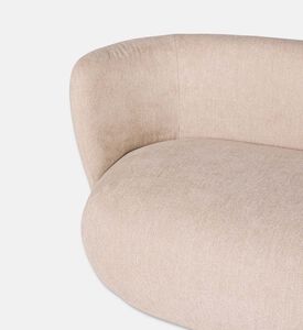 Home Deco and More Lectus Serpentine Lounge Sofa, Beige, Packshot View