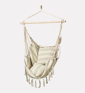 Home Deco and More Hammock Bag Chair, White, Packshot View