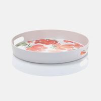 Melamine Roses-print Serving Trays