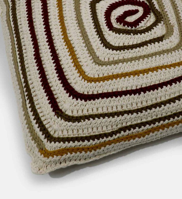 Home Deco and More Fleming Cotton Square Cushion, Packshot View