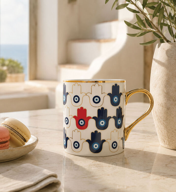 Home Deco and More Hand-of-fatima Printed Mug, Packshot View