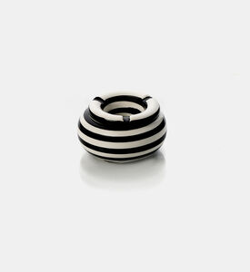 Stoneware Striped Ashtray