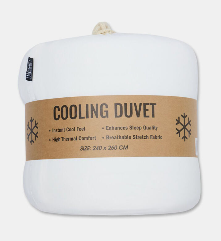 Home Deco and More Zina Cooling Comforter, White, 240x260-cm, Packshot View