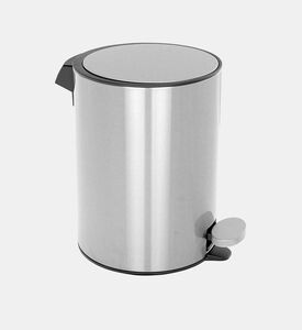 Home Deco and More Coco Soft Close Pedal Bin, Silver, 5000-ml, Packshot View