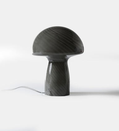 Glass Mushroom-shaped Table Lamp