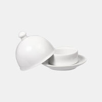 Porcelain Round Butter Dish